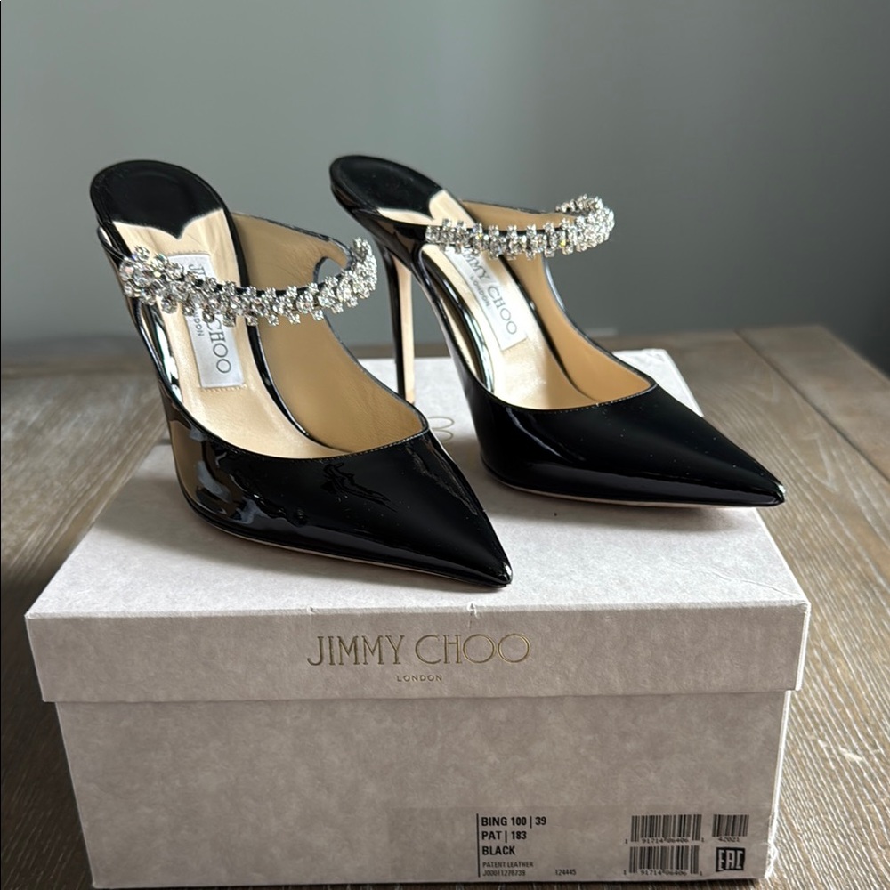 Jimmy Choo Bing 100 Patent Leather Size 39
